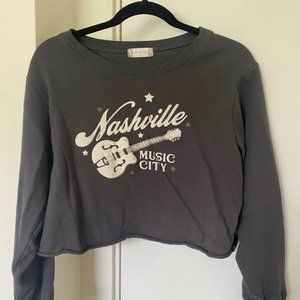 Nashville cropped sweatshirt